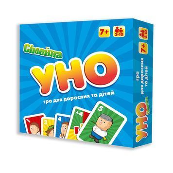 Настільна гра Уно Сімейна 2 в 1 (укр.) 30606 Strateg 1001824 фото
