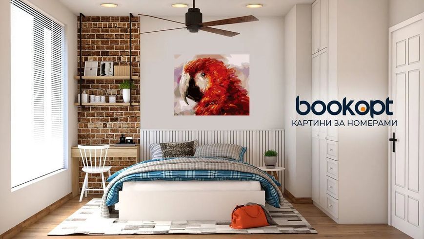 Картина по номерах Bookopt Папужка 40х50 (BK1124) 1004513 фото